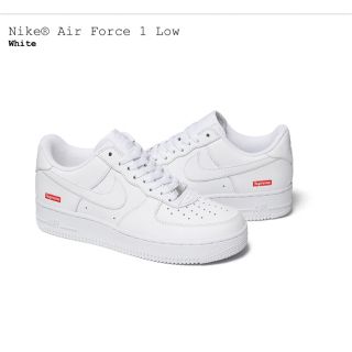 シュプリーム(Supreme)のsupreme Nike Air Force 1 Low US10 WHITE(スニーカー)