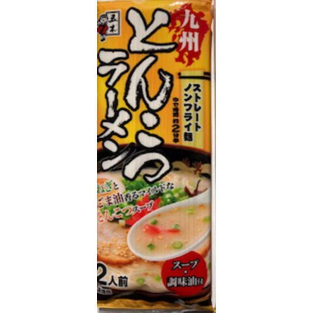 九州とんこつラーメン　五木食品　　ねぎとごま油香マイルドな豚骨スープ　おすすめ 1