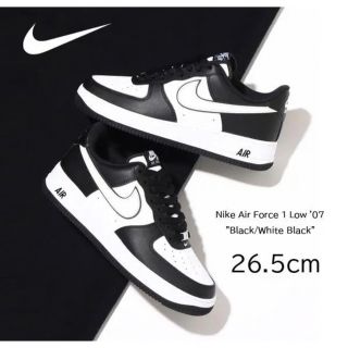 ナイキ(NIKE)の【新品】26.5cm NIKE エアフォース1ロー ブラック/ホワイト ブラック(スニーカー)