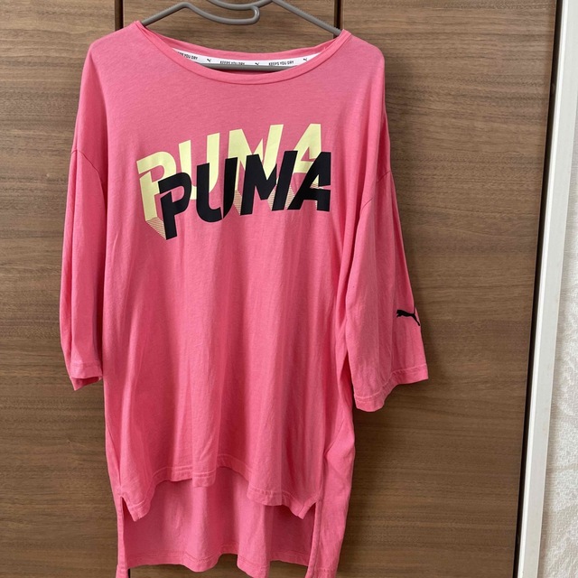 PUMA(プーマ)のプーマ　五部袖　Tシャツ　試着のみ レディースのトップス(Tシャツ(半袖/袖なし))の商品写真