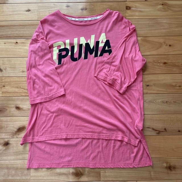 PUMA(プーマ)のプーマ　五部袖　Tシャツ　試着のみ レディースのトップス(Tシャツ(半袖/袖なし))の商品写真