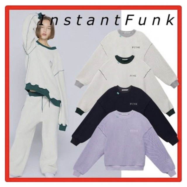 【INSTANTFUNK】BTSジミン着用と型違い スウェットプルオーバー