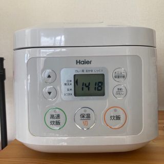 ハイアール(Haier)の【中古】Haier3合炊きマイコンジャー炊飯器ホワイト JJ-M30A(W)(炊飯器)