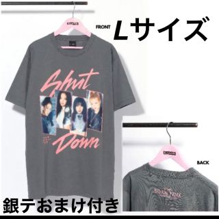 BLACKPINK    ロゴTシャツ　　GRAY  Mサイズ