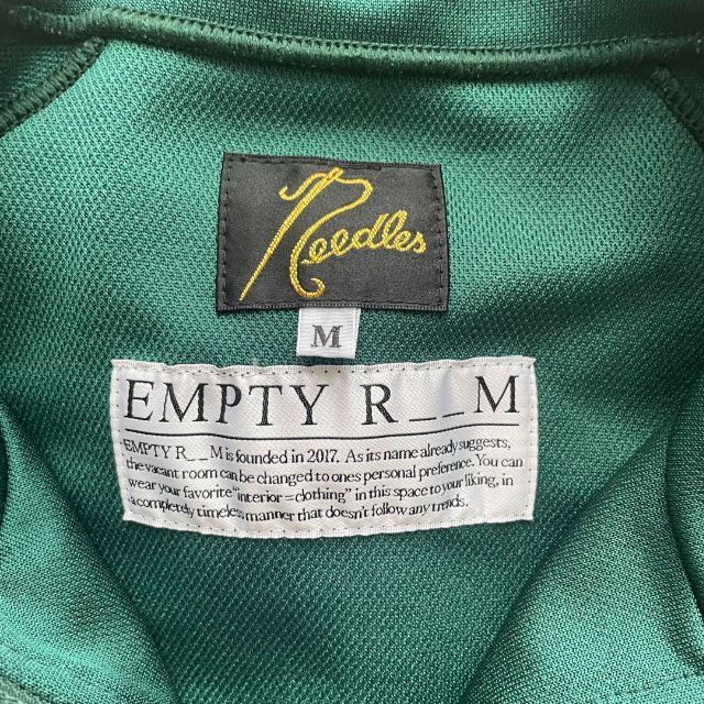 100%品質保証! トラックジャケット M グリーン empty the room needles