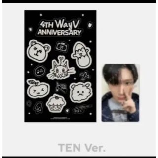 テン WayV ステッカー トレカ 4周年 アニバーサリー TEN(アイドルグッズ)