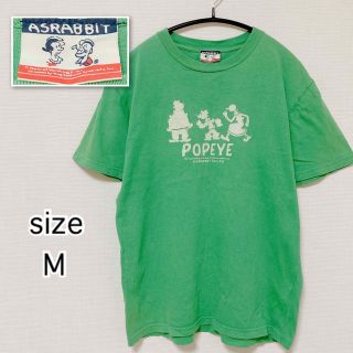 エーズラビット(Asrabbit)のASRABBIT エーズラビット　ポパイ　Tシャツ グリーン　M(Tシャツ(半袖/袖なし))