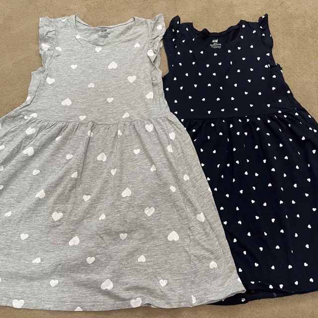 H＆M ワンピース  ガールズ135cm2枚セット キッズ/ベビー/マタニティのキッズ服女の子用(90cm~)(ワンピース)の商品写真