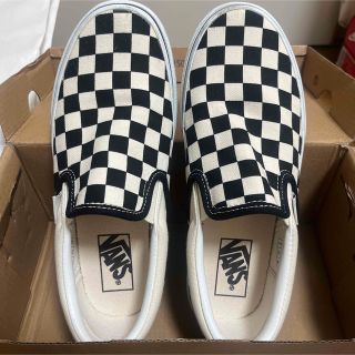 ヴァンズ(VANS)のバンズ　スリッポン　チェック(値下げ交渉✖︎)(スニーカー)