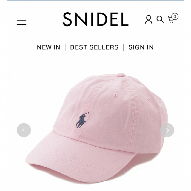 SNIDEL(スナイデル)の完売🌷新作新品🍀スナイデル 【POLO RALPH LAUREN】チノキャップ レディースの帽子(キャップ)の商品写真