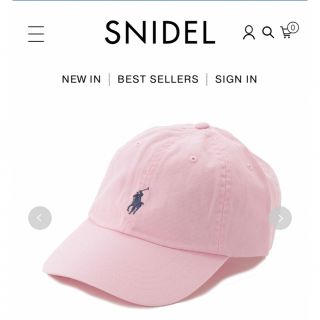 スナイデル(SNIDEL)の完売🌷新作新品🍀スナイデル 【POLO RALPH LAUREN】チノキャップ(キャップ)