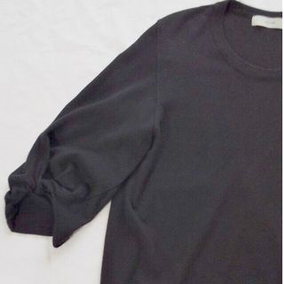 エニィファム(anyFAM)のanyfamお袖が可愛いニット黒(ニット/セーター)