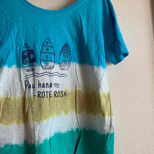rote rosa tシャツ レディースのトップス(Tシャツ(半袖/袖なし))の商品写真