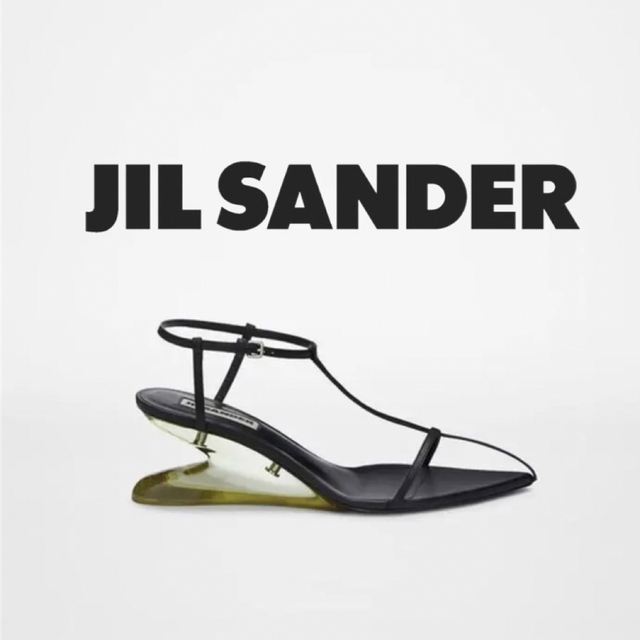 【正規品】JIL SANDER ジルサンダー クリアウェッジ サンダル 35