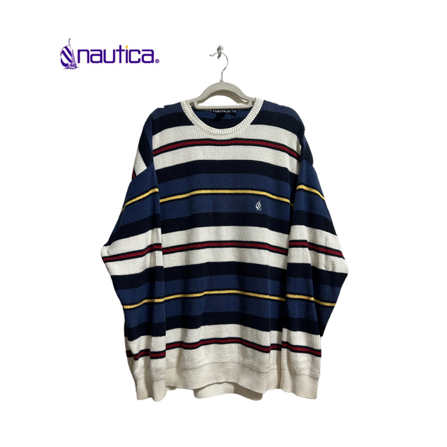 90's vintage nautica stripe sweater