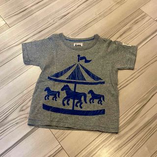 リー(Lee)の【Lee】リー KIDS 半袖Tシャツ 木馬 グレー サイズ100cm(Tシャツ/カットソー)