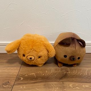 まんまるだわん！ぬいぐるみｺﾞｰﾙﾃﾞﾝﾚﾄﾘﾊﾞｰりゅうきゅう犬2個セット(ぬいぐるみ)