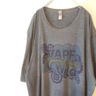 VAPE WILD Tシャツ グレー　染み込みプリント(Tシャツ/カットソー(半袖/袖なし))