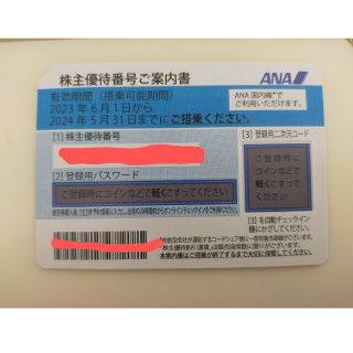 ANAの株主優待券 1枚　優待冊子付き(航空券)