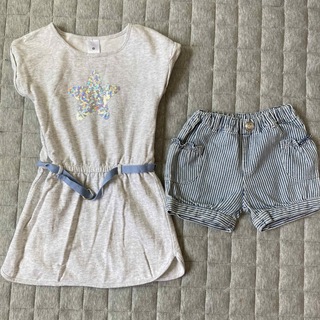 女の子　夏服セット(ワンピース)