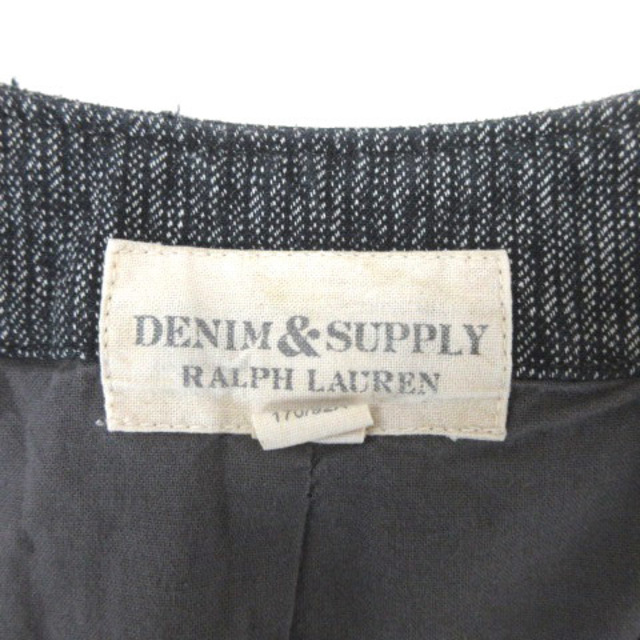 Denim & Supply Ralph Lauren(デニムアンドサプライラルフローレン)のデニム&サプライ ラルフローレン ベスト ストライプ 前開き グレー S メンズのトップス(ベスト)の商品写真