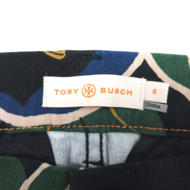Tory Burch(トリーバーチ)のトリーバーチ 花柄 スカート ストレッチ 0 ネイビー 230518E レディースのスカート(その他)の商品写真