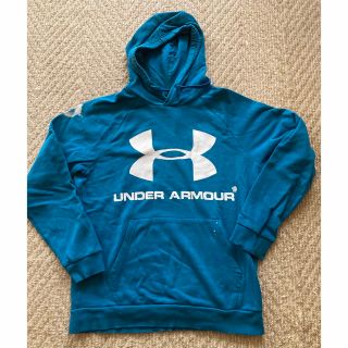 アンダーアーマー(UNDER ARMOUR)のアンダーアーマー　プリントパーカー難あり　青(パーカー)