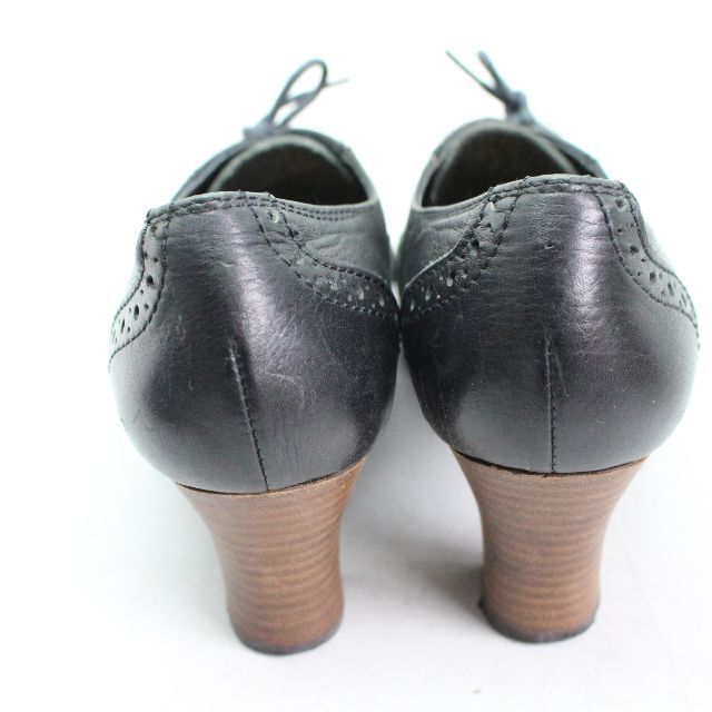 ing(イング)の美品 ingイング 本革レースアップパンプス 23（2E） 黒/C15 レディースの靴/シューズ(ハイヒール/パンプス)の商品写真