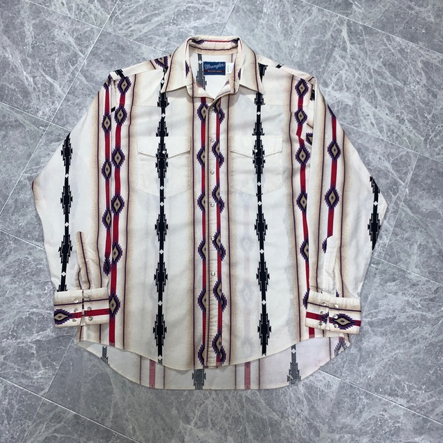 WRANGLER Chimayo Pattern Western Shirt