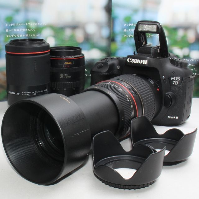 Canon - ️予備バッテリー付 ️Canon EOS 7D Mark II トリプルレンズの通販 by CAMELIFE SHOP