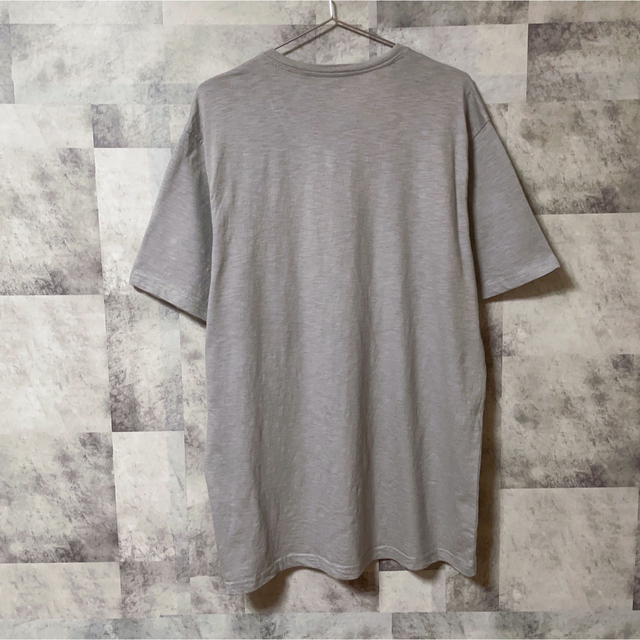 Foot Locker フットロッカー　Tシャツ　無地　Vネック　グレー　古着 メンズのトップス(Tシャツ/カットソー(半袖/袖なし))の商品写真