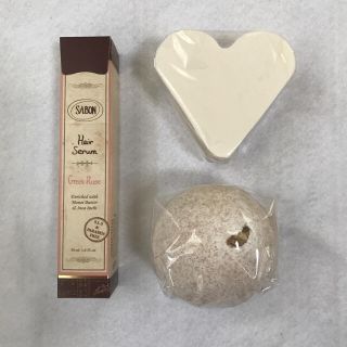 サボン(SABON)のSABON☆サボン☆ヘアセラム・ハートソープ・バスボールの3点セット☆(その他)