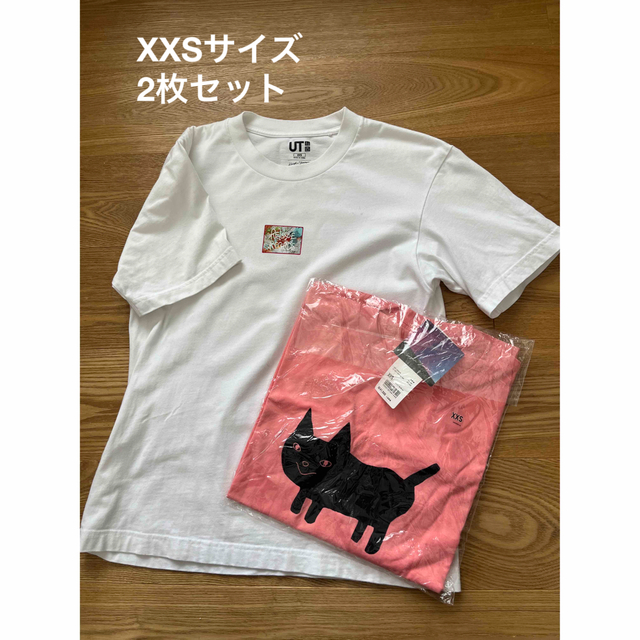 UNIQLO(ユニクロ)の米津玄師　UT XXS サイズ　ねこちゃん　2枚セット レディースのトップス(Tシャツ(半袖/袖なし))の商品写真