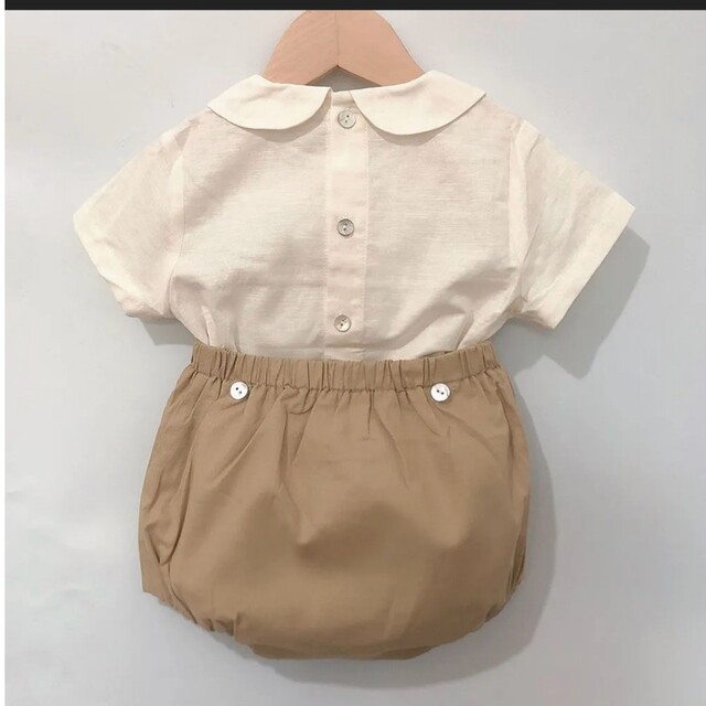 スモッキングセットアップ　90センチ キッズ/ベビー/マタニティのキッズ服男の子用(90cm~)(Tシャツ/カットソー)の商品写真