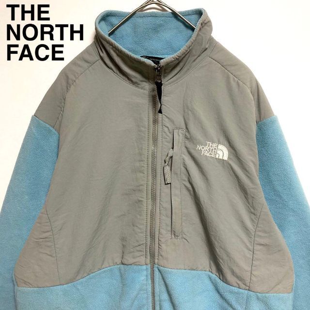 レア◎THE NORTH FACE◎名作◎デナリジャケット◎青×灰◎くすみカラー