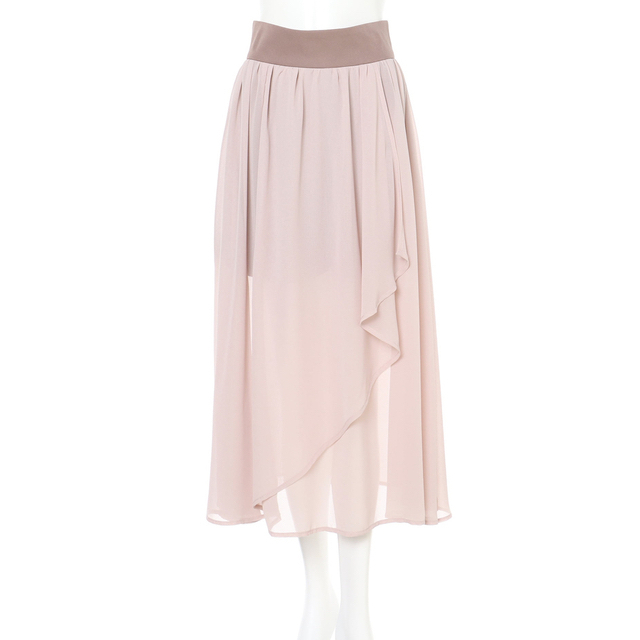 INGNI(イング)のインナーパンツ付 シフォンラッフルスカート レディースのスカート(ロングスカート)の商品写真