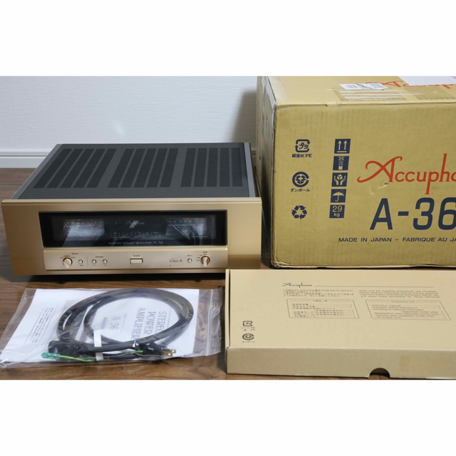 accuphase アキュフェーズ A-36 パワーアンプ 元箱あり accuphase アキュフェーズ A-36 パワーアンプ 元箱あり