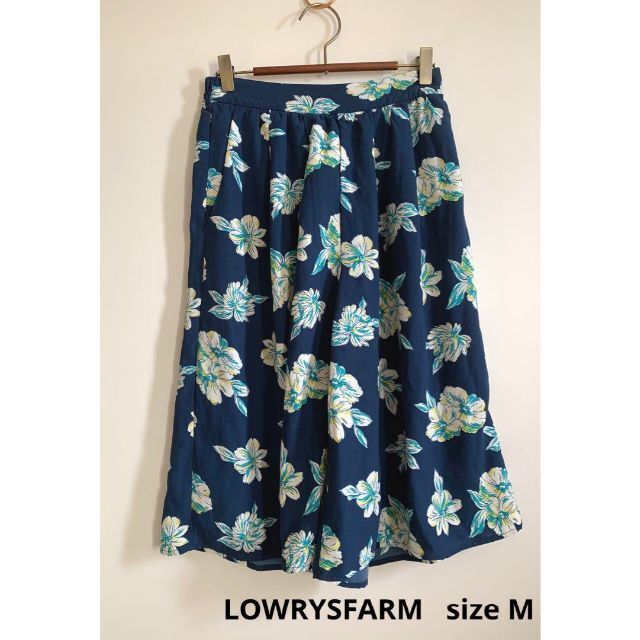 LOWRYS FARM(ローリーズファーム)のlowrys farm 花柄ガウチョパンツ 夏 ショート丈 レディースのパンツ(カジュアルパンツ)の商品写真