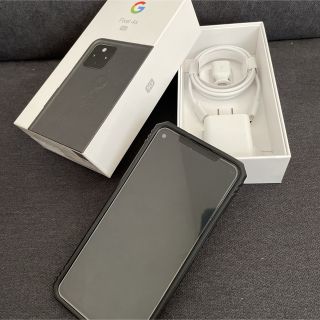 グーグルピクセル(Google Pixel)のガジェ屋様専用＊美品 Google Pixel 4a ブラック 黒　SIMフリー(スマートフォン本体)