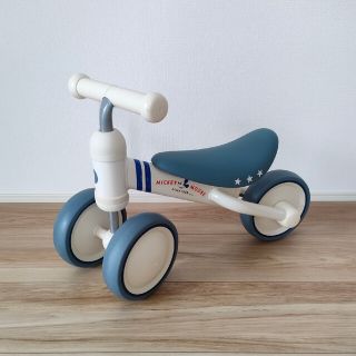 アイデス(ides)の【⚠専用】ides　D-bike mini　水色　ミッキー柄(三輪車/乗り物)