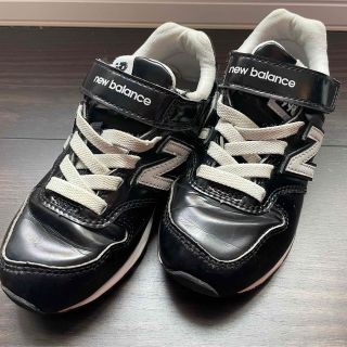 ニューバランス(New Balance)のニューバランス　スニーカー　18.0cm  黒×白　キッズ(スニーカー)