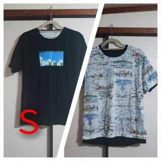 グラニフ(Design Tshirts Store graniph)のグラニフ古着　半袖Tシャツ　サマー・ウォーズ　現実とOZ(Tシャツ(半袖/袖なし))