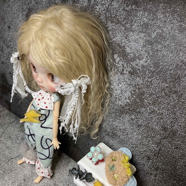 カスタムドール　アイシードール　ミディサイズ ハンドメイドのぬいぐるみ/人形(人形)の商品写真