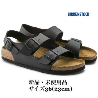 ビルケンシュトック(BIRKENSTOCK)のBIRKENSTOCK ビルケンシュトック MILANO ミラノ ブラック(サンダル)