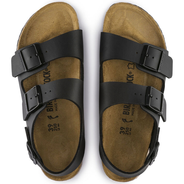 BIRKENSTOCK(ビルケンシュトック)のBIRKENSTOCK ビルケンシュトック MILANO ミラノ ブラック レディースの靴/シューズ(サンダル)の商品写真