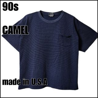 【希少】 90s CAMEL　キャメル　企業　Tシャツ　ポケT　USA製　XL(Tシャツ/カットソー(半袖/袖なし))