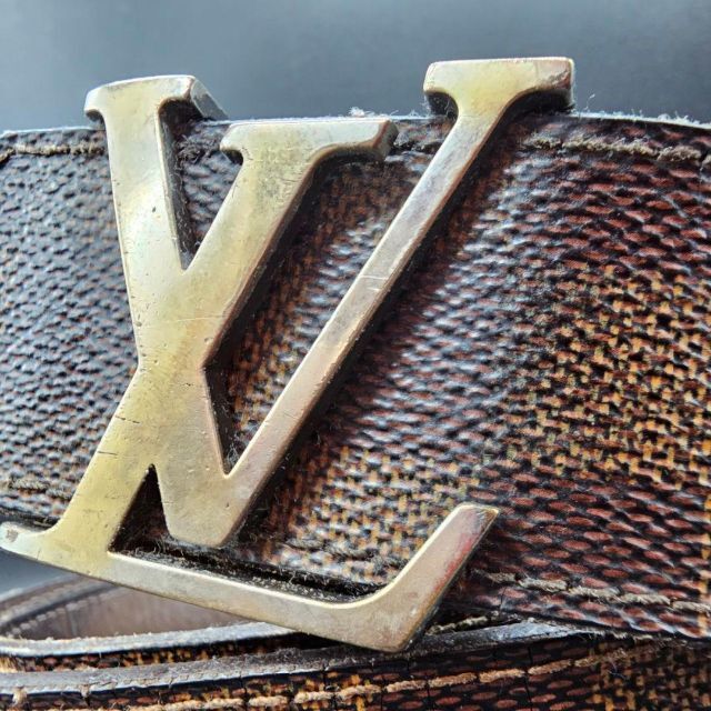 希少✨ ルイヴィトン LV ベルト サンチュール イニシャル ダミエ メンズ-