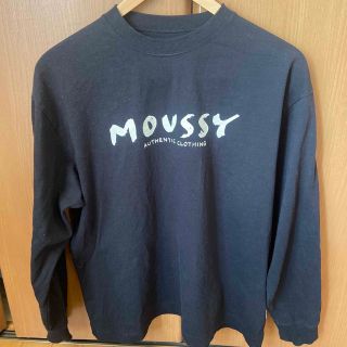 アズールバイマウジー(AZUL by moussy)のmoussy ロンT 黒(Tシャツ(長袖/七分))