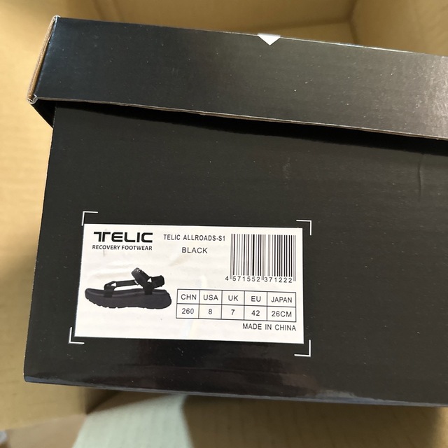 TELIC(テリック)のTELIC サンダル ALL ROADS-S1 Black 26cm MB推奨 メンズの靴/シューズ(サンダル)の商品写真