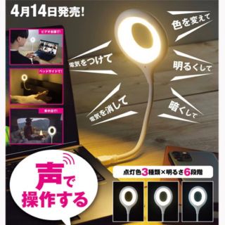 ショウガクカン(小学館)のDIME 2023年6月号 付録 声で操作する LEDフレキシブルライト(その他)
